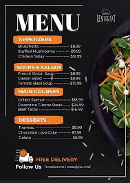Food Menu Page 3
